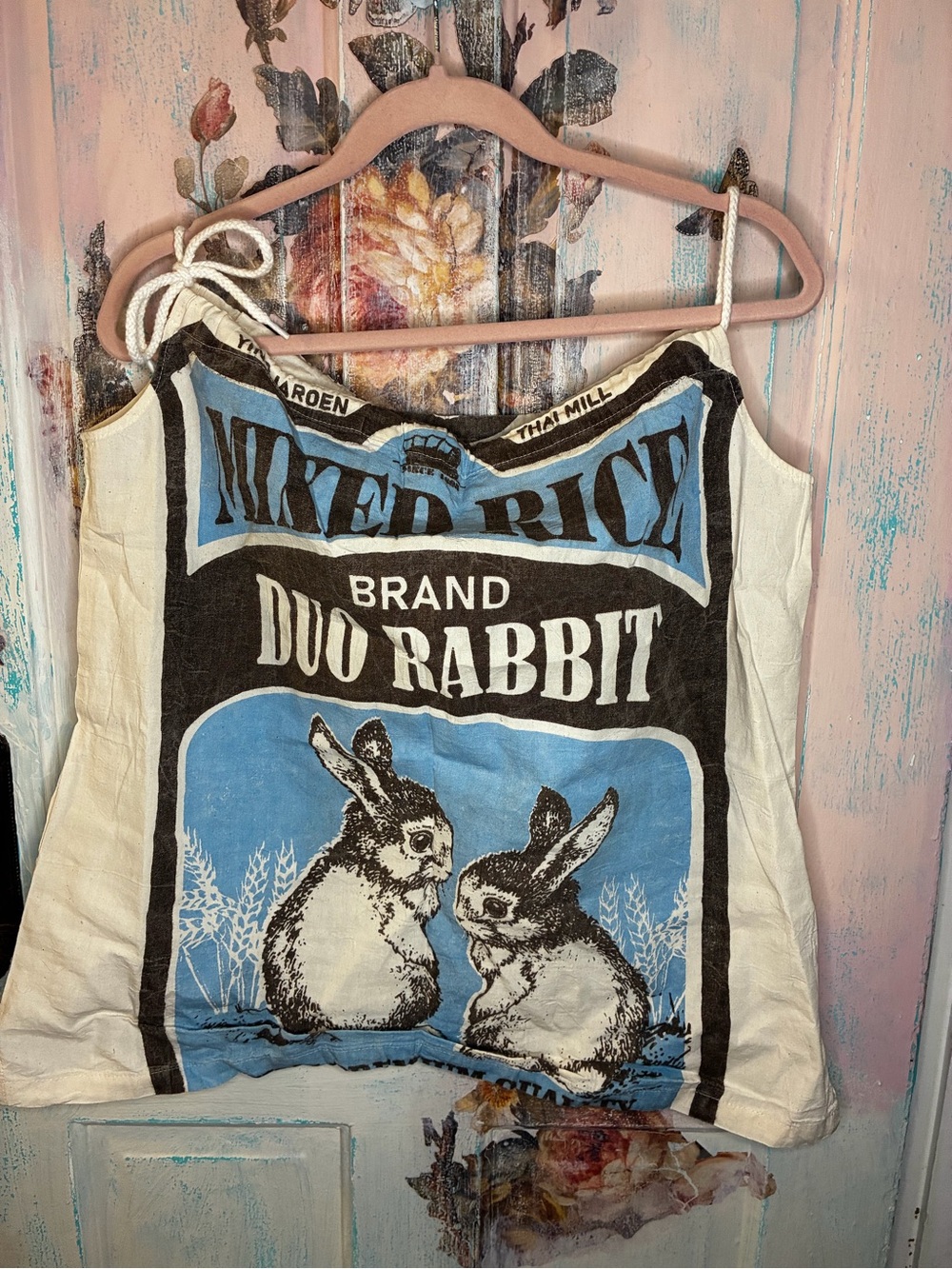 Vintage Brand Duo Rabbit Rice-sack Tank Large
